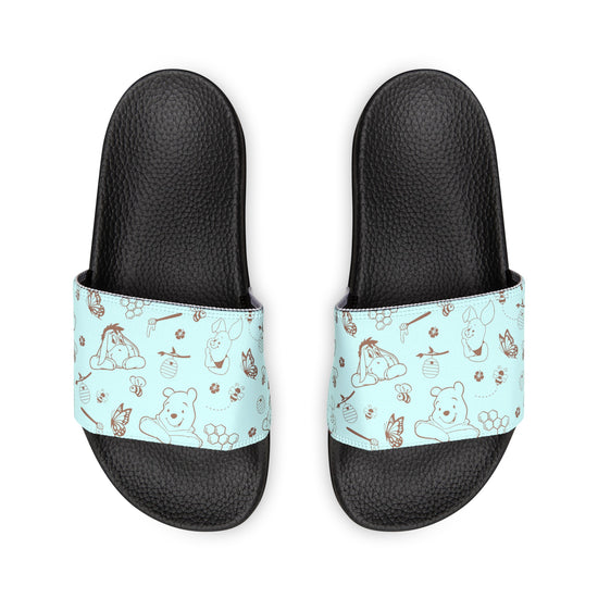 Winnie All-Over Print Youth Slides - Fandom-Made