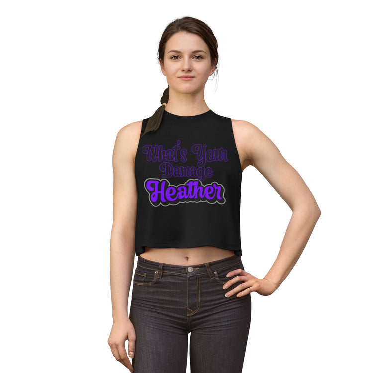 What's Your Damage Women's Crop Top - Fandom-Made