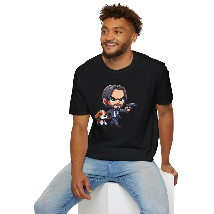 John Wick And Daisy Unisex Softstyle T-Shirt - Fandom-Made