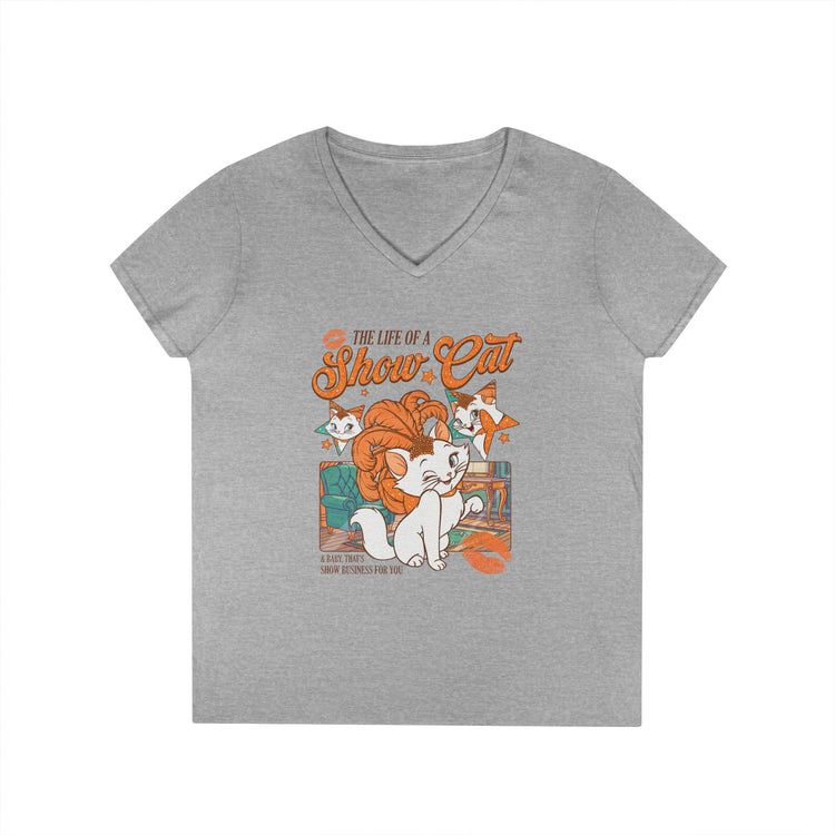 Life of a Show Cat Ladies' V-Neck Tee