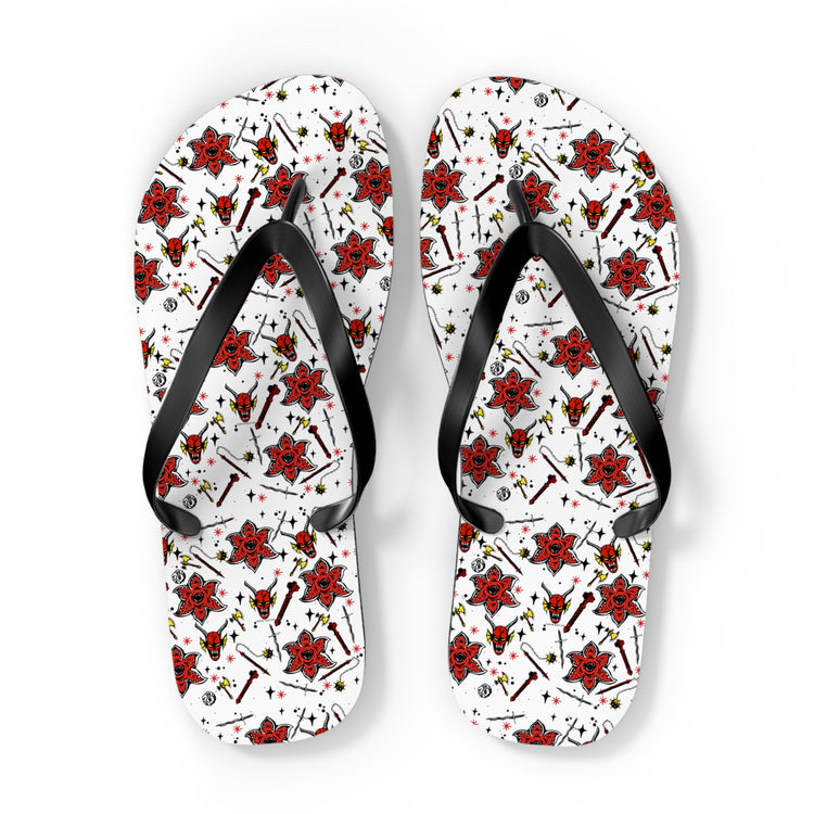 Stranger Things All-Over Print Flip Flops - Fandom-Made