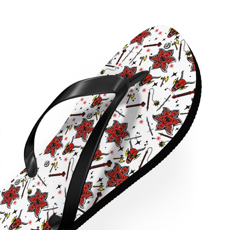 Stranger Things All-Over Print Flip Flops - Fandom-Made