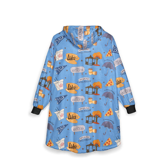 Gilmore Girls Rewatch Unisex Hooded Blanket