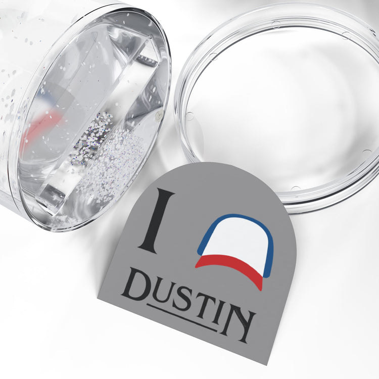 I Love Dustin Snow Globe