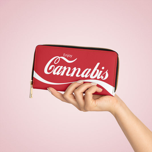 Enjoy Cannabis Zipper Wallet - Fandom-Made