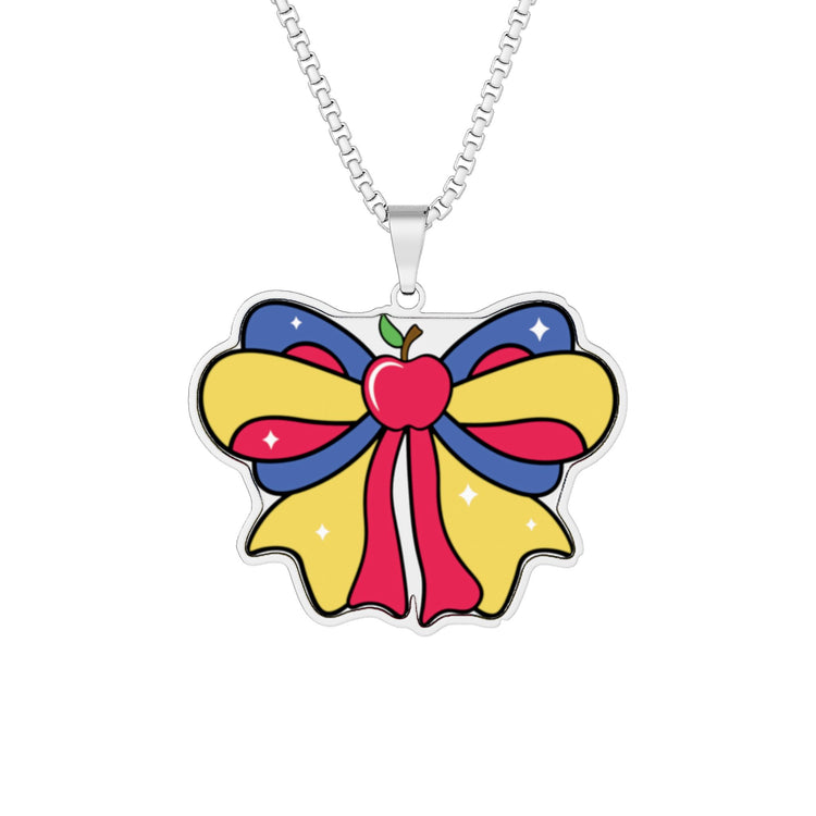 Snow White Bow Pendant