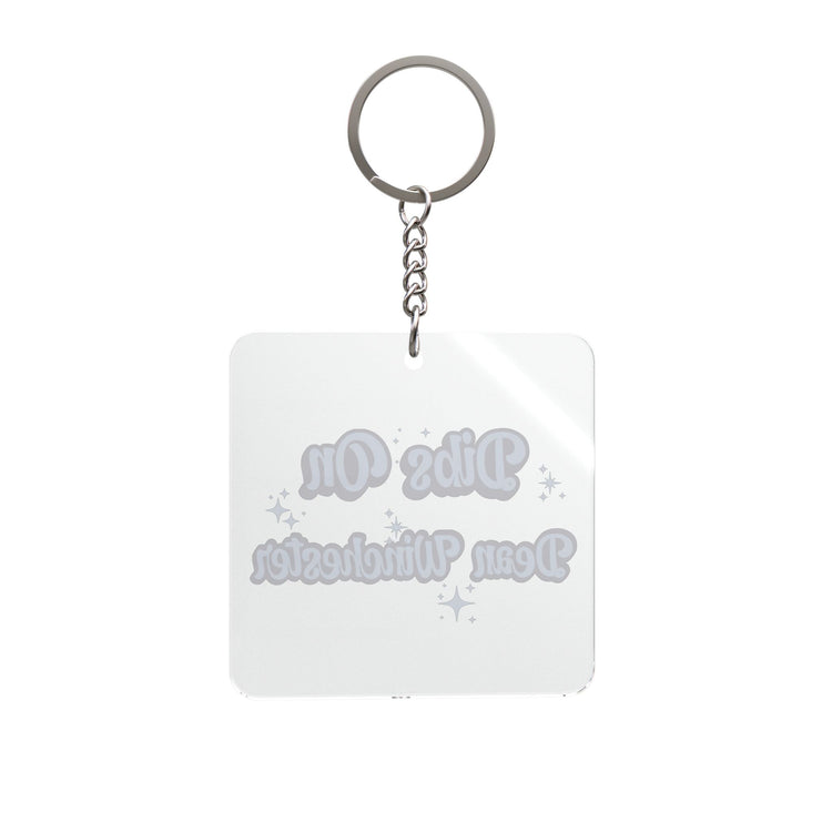Dibs On Dean Winchester Square Keychain