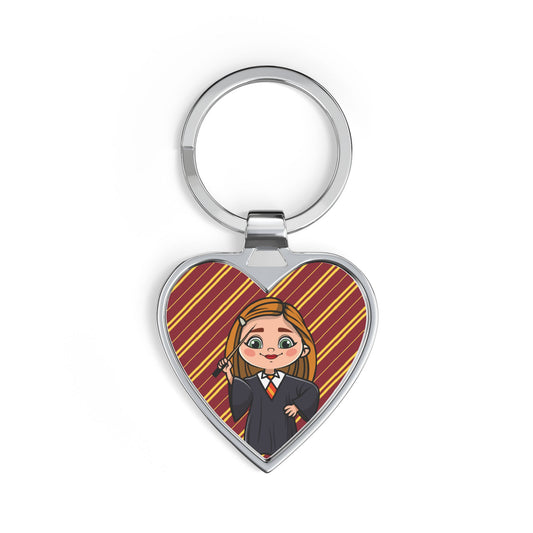 Ginny Weasley Heart Keychain - Fandom-Made