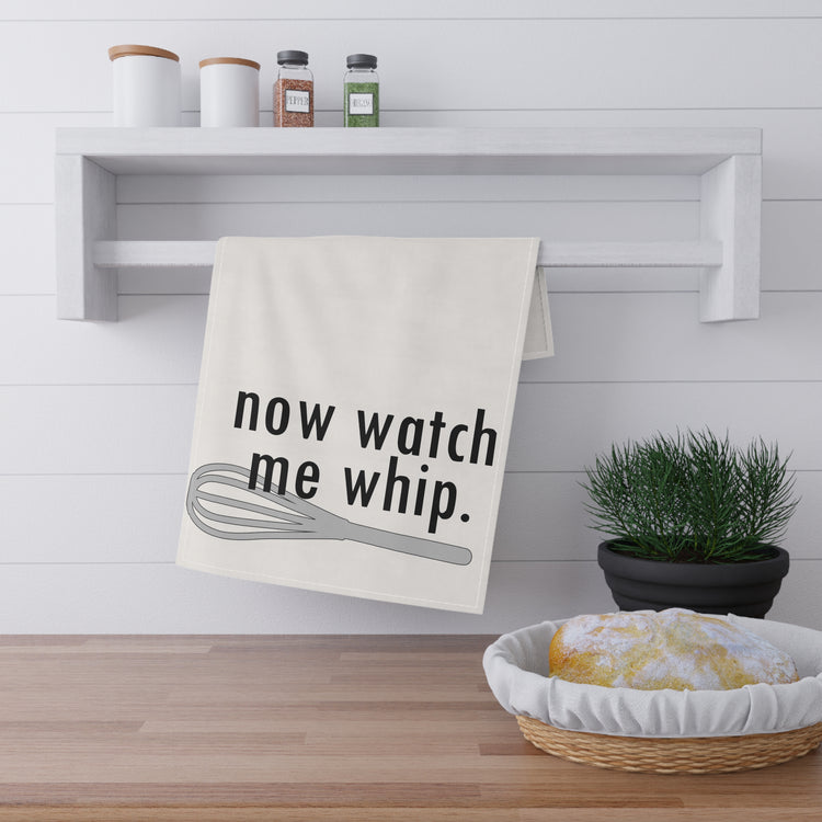 Watch Me Whip Kitchen Towel - Fandom-Made