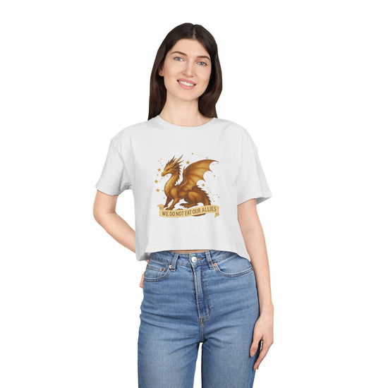 We Do Not Eat Our Allies Crop Top - Fandom-Made