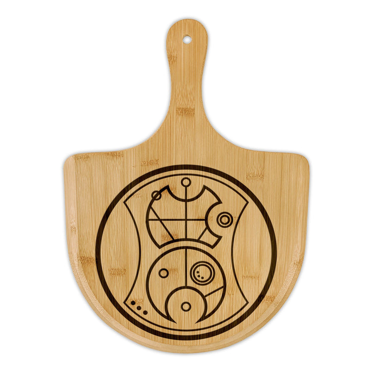 Hello Sweetie in Gallifreyan Bamboo Pizza Board - Fandom-Made