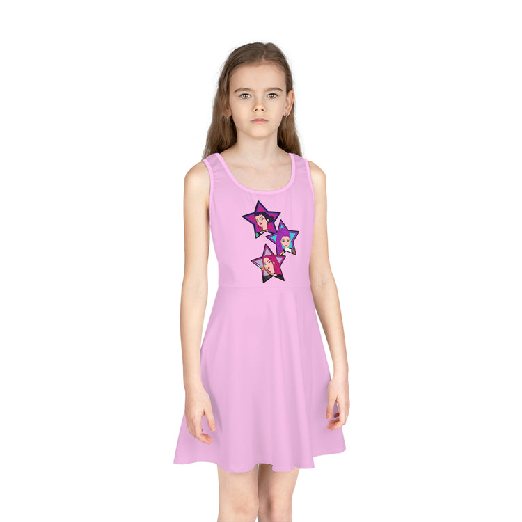 Huntrix Girls' Sleeveless Sundress - Fandom-Made