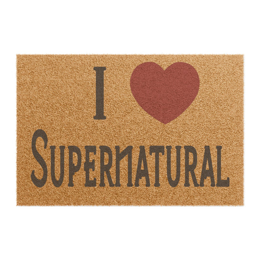 I Love Supernatural Doormat - Fandom-Made