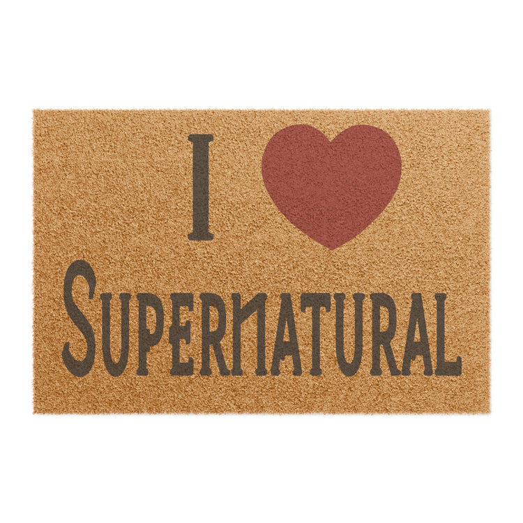 I Love Supernatural Doormat - Fandom-Made