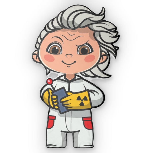 Doc Brown-Shaped Pillow - Fandom-Made