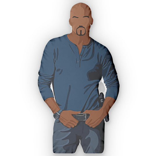 Derek Morgan-Shaped Pillow - Fandom-Made