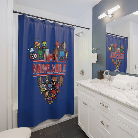 Marvelaholic Shower Curtains - Fandom-Made