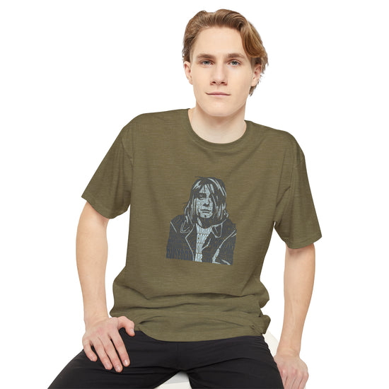 Kurt Cobain Unisex Long Body Tee - Fandom-Made