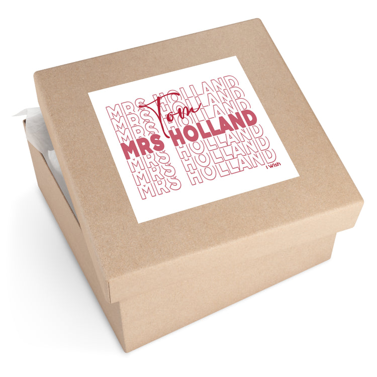 Mrs. Holland Square Sticker