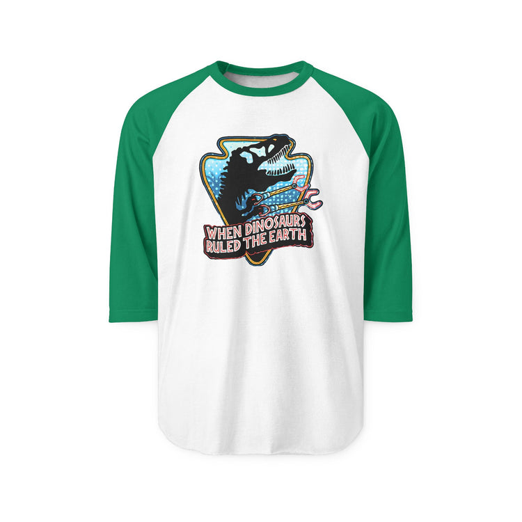 When Dinos Ruled 3/4 Raglan Shirt
