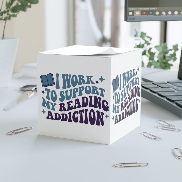 Reading Addiction Note Cube