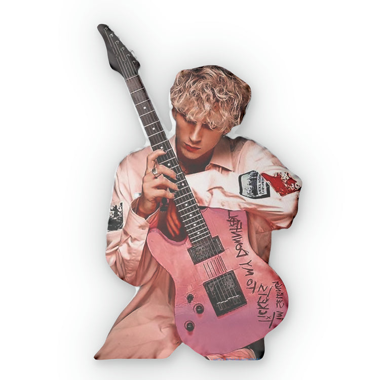 MGK with Guitar Shaped Pillows - Fandom-Made