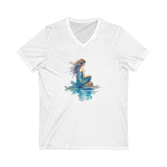 Mermaid Thoughts V-Neck Tee - Fandom-Made