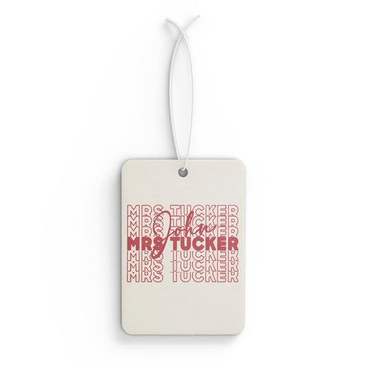 Mrs. John Tucker Car Air Freshener