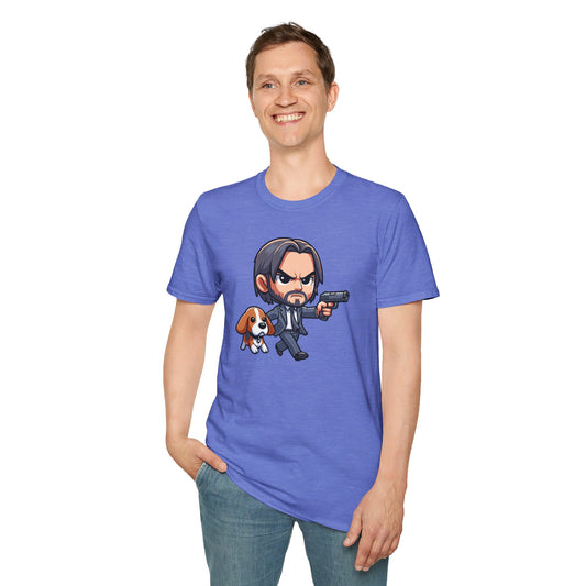 John Wick And Daisy Unisex Softstyle T-Shirt - Fandom-Made