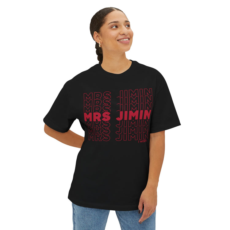 Mrs. Jimin Unisex Oversized Boxy Tee