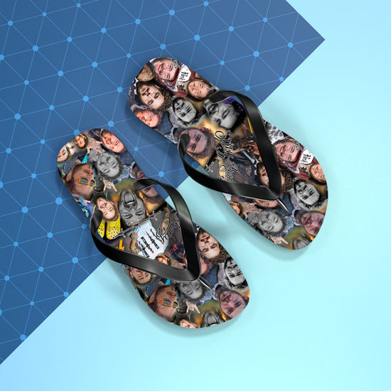 Post Malone All-Over Print Flip Flops - Fandom-Made