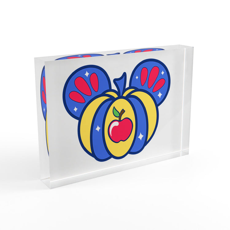 Snow White Pumpkin Photo Block