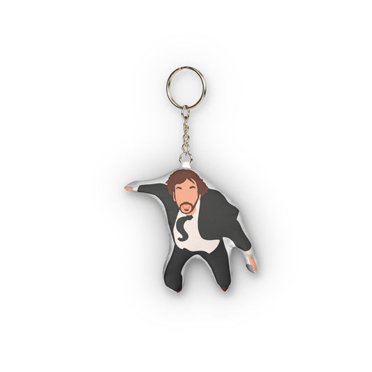 Hans Gruber Mini Plush Keychain