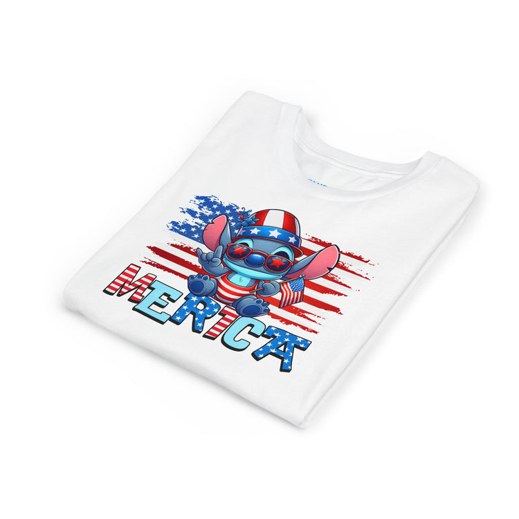 Patriotic Stitch Youth Tee - Fandom-Made