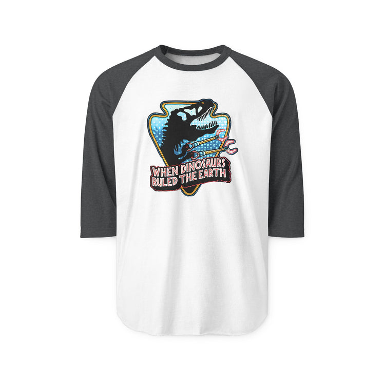 When Dinos Ruled 3/4 Raglan Shirt