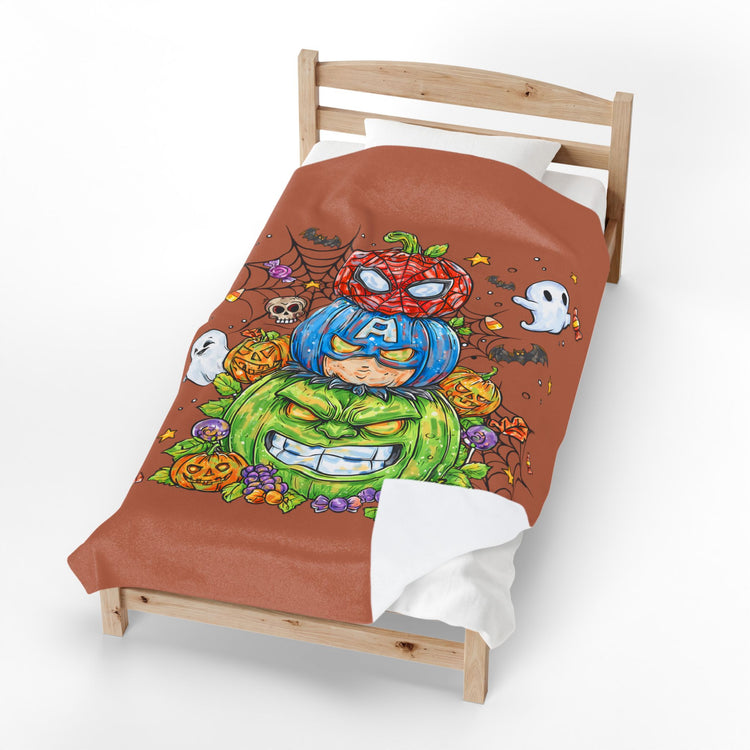 Super Halloween Velveteen Plush Blanket