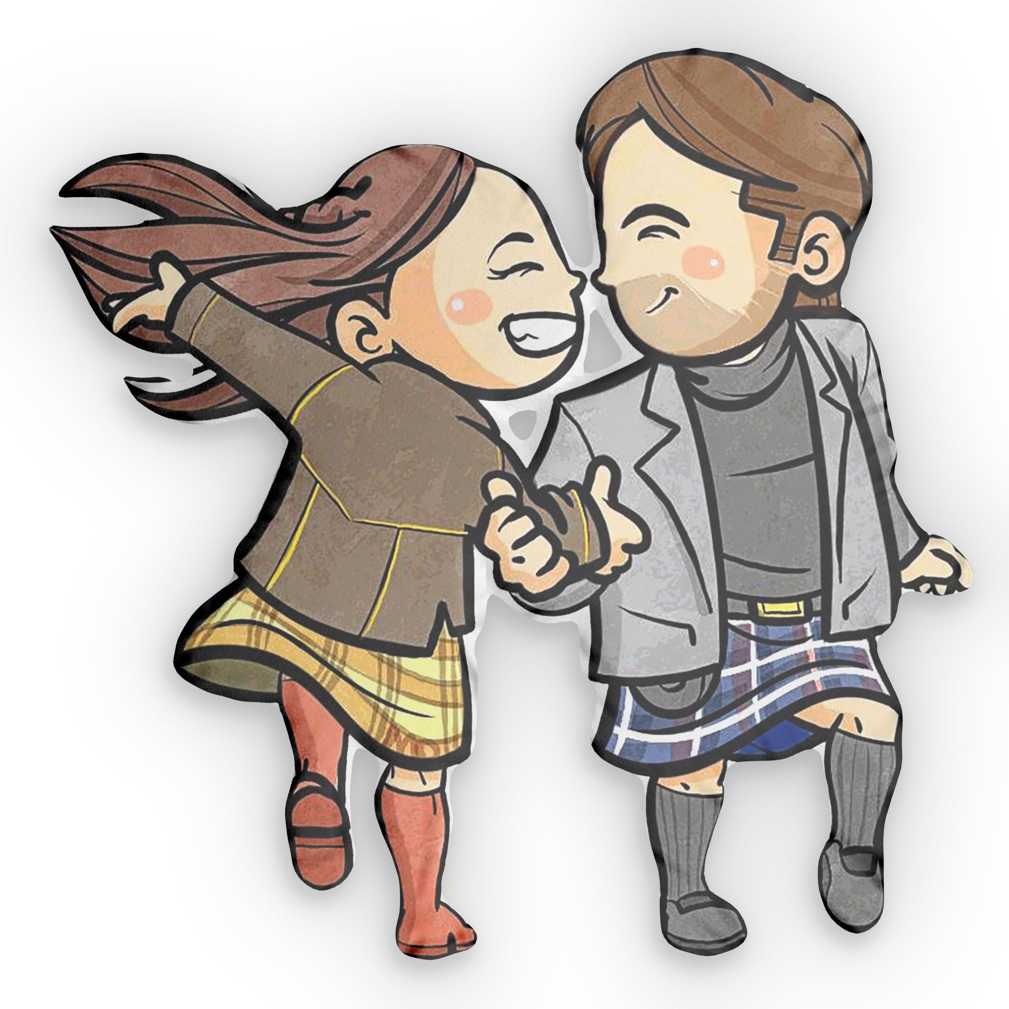 Roger And Bree Shaped Pillow Fandom Made