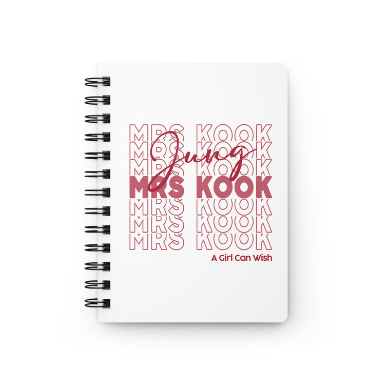 Mrs. Jung Kook Spiral Bound Journal