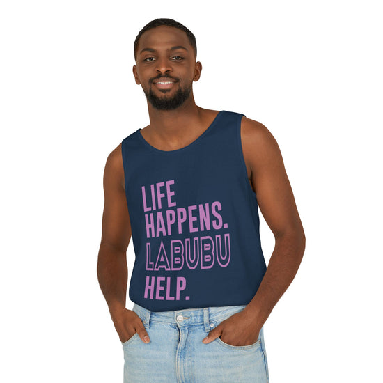 Life Happens Labubu Help Tank Top - Fandom-Made