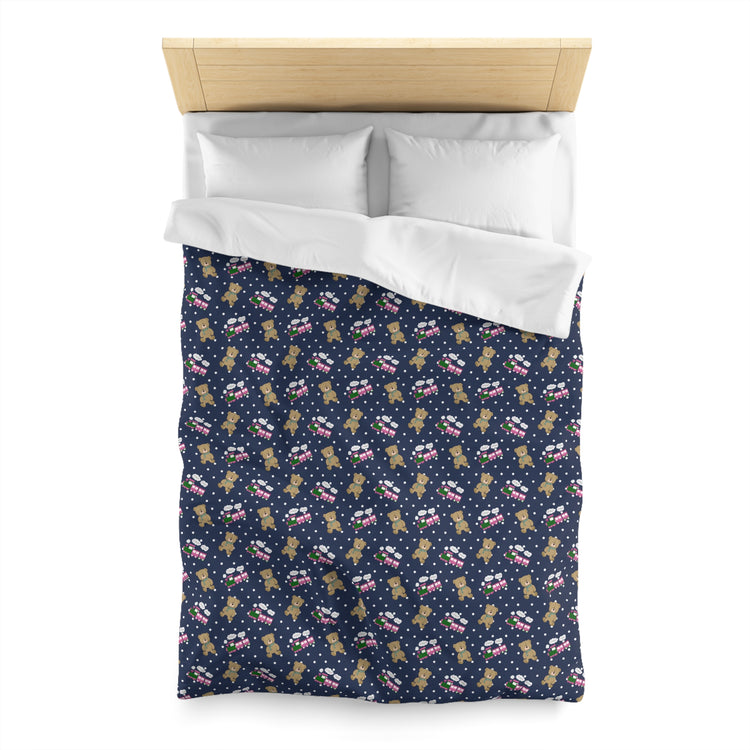 Choo Choos and Teddy Bears Duvet Cover