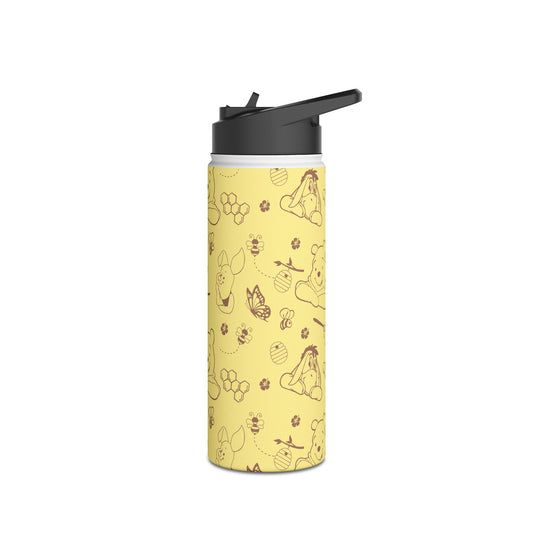 Winnie All-Over Print Stainless Steel Water Bottle