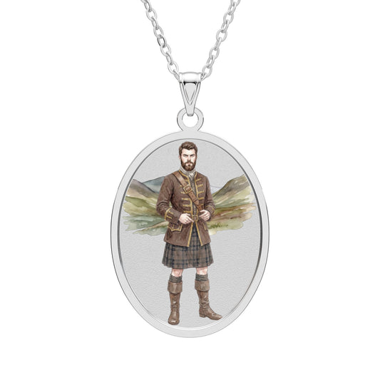 Young Dougal Oval Pendant