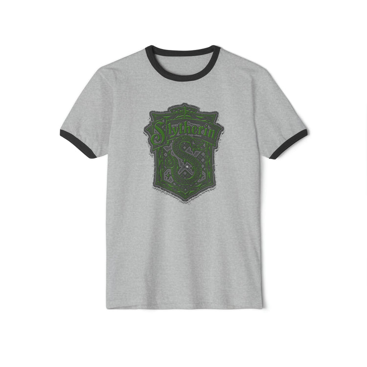 Slytherin Crest Ringer T-Shirt - Fandom-Made