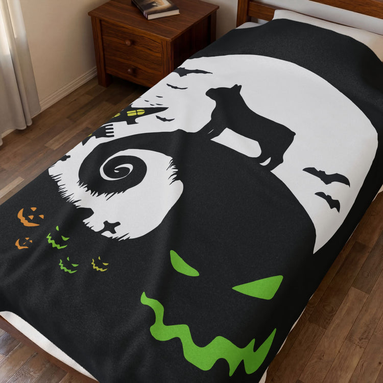 French Boogie Velveteen Plush Blanket