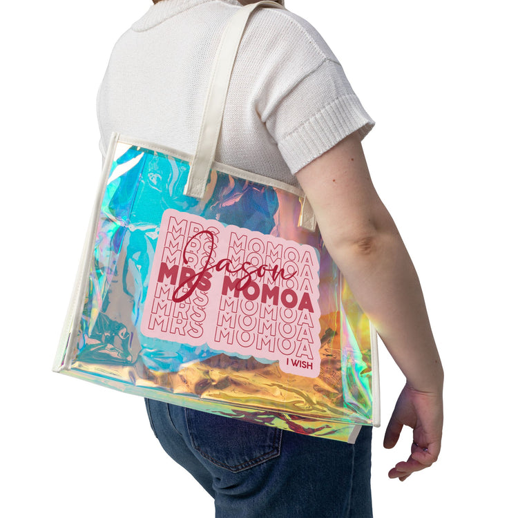 Mrs. Momoa Holographic Tote Bag