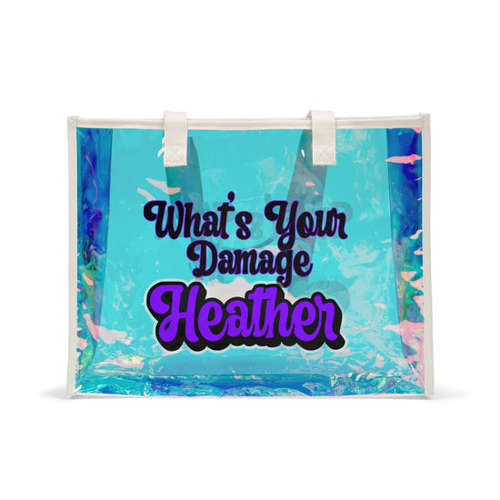 What's The Damage Holographic Tote Bag - Fandom-Made
