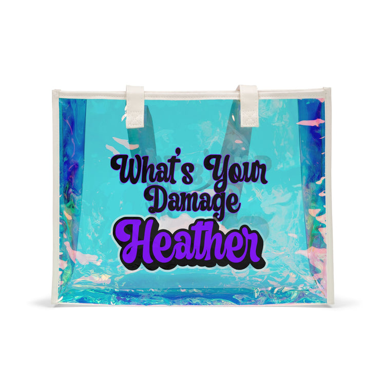 What's The Damage Holographic Tote Bag - Fandom-Made