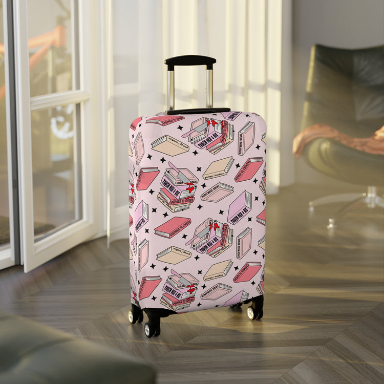 Romance Books Luggage Cover