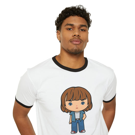 Jonathan Byers Unisex Cotton Ringer T-Shirt - Fandom-Made