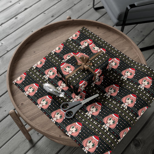 Anya Forger Ugly Christmas Sweater Gift Wrap - Fandom-Made